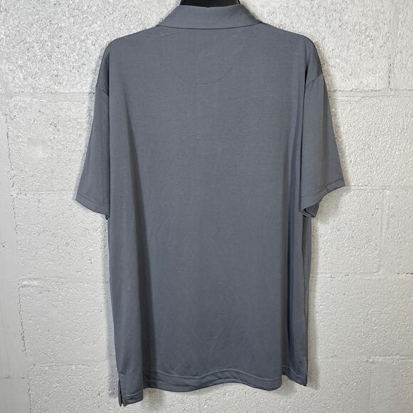 PGA Tour Men's Birdseye Textured Performance Polo Shirt Tradewinds Large - Picture 3 of 8